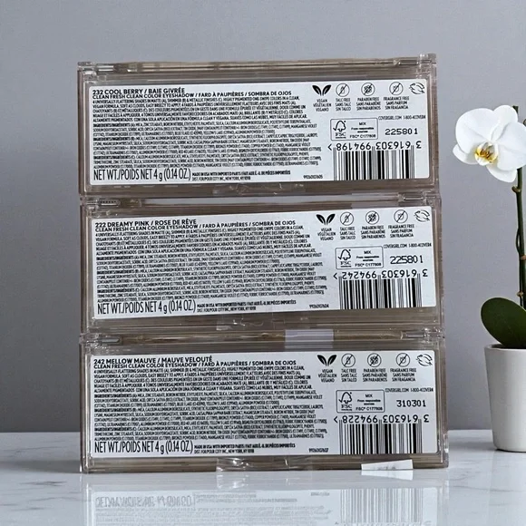 3x Covergirl Clean Color Eyeshadow Palettes Cool Berry Mellow Mauve Dreamy Pink - Picture 3 of 8